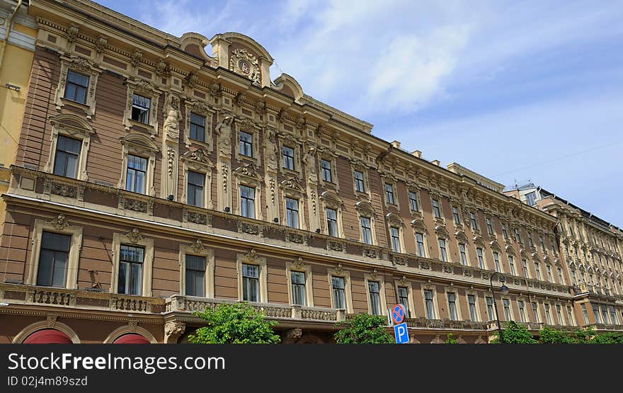 Beautiful Palace Building in St Petersburg Russia