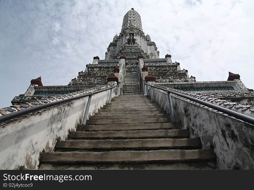 Beautiful pagoda at Aroon temple bangkok Thailand. Beautiful pagoda at Aroon temple bangkok Thailand.