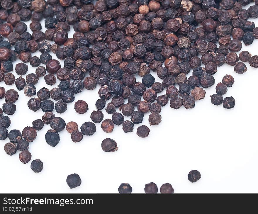 Thai dried black pepper grain