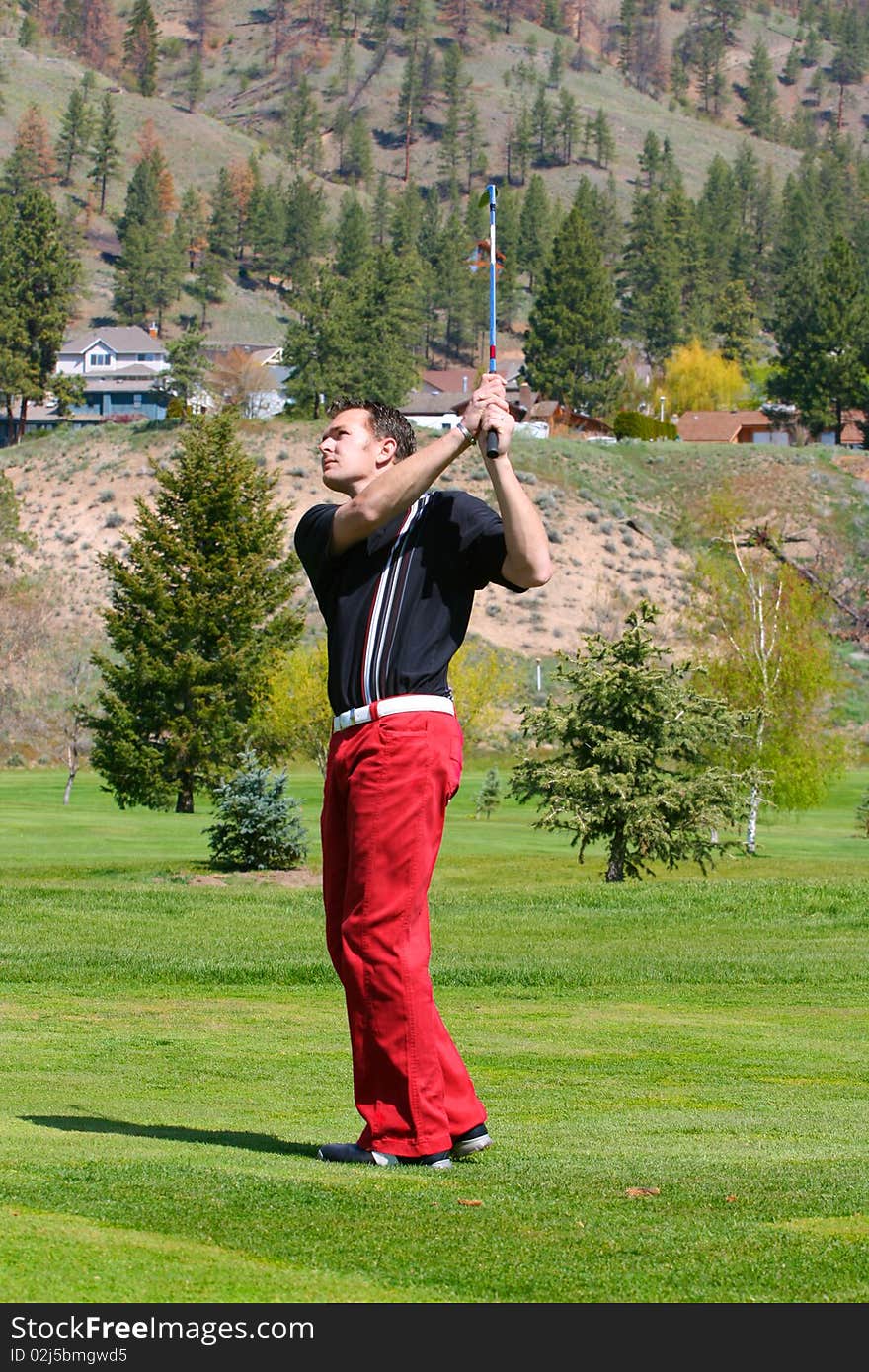 Young golfer