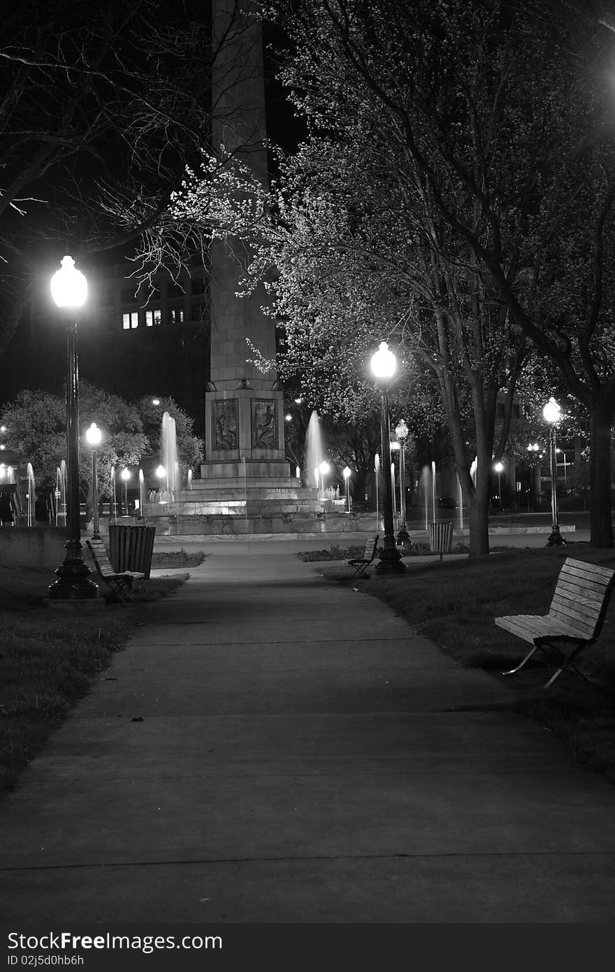 City Park Sidewalk