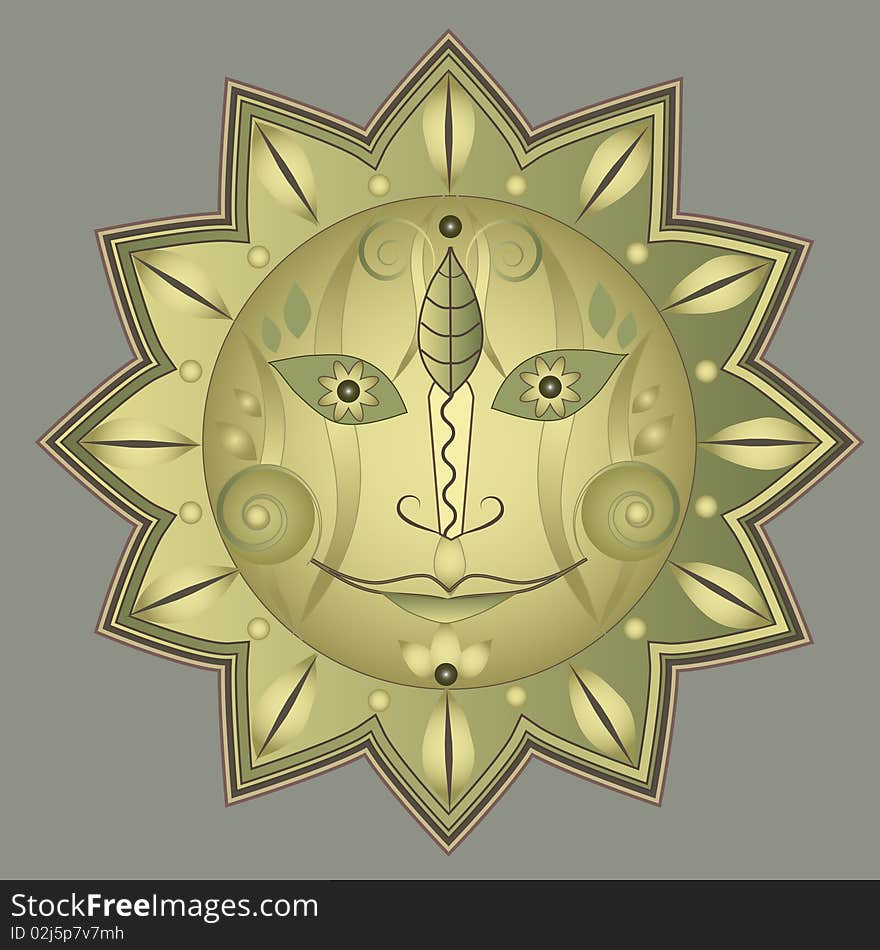 Sun Ornamental Pattern