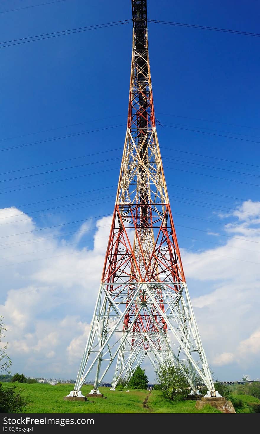 Powerline on the rock