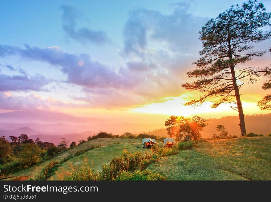 Colorful mountain at north of thailand. Colorful mountain at north of thailand