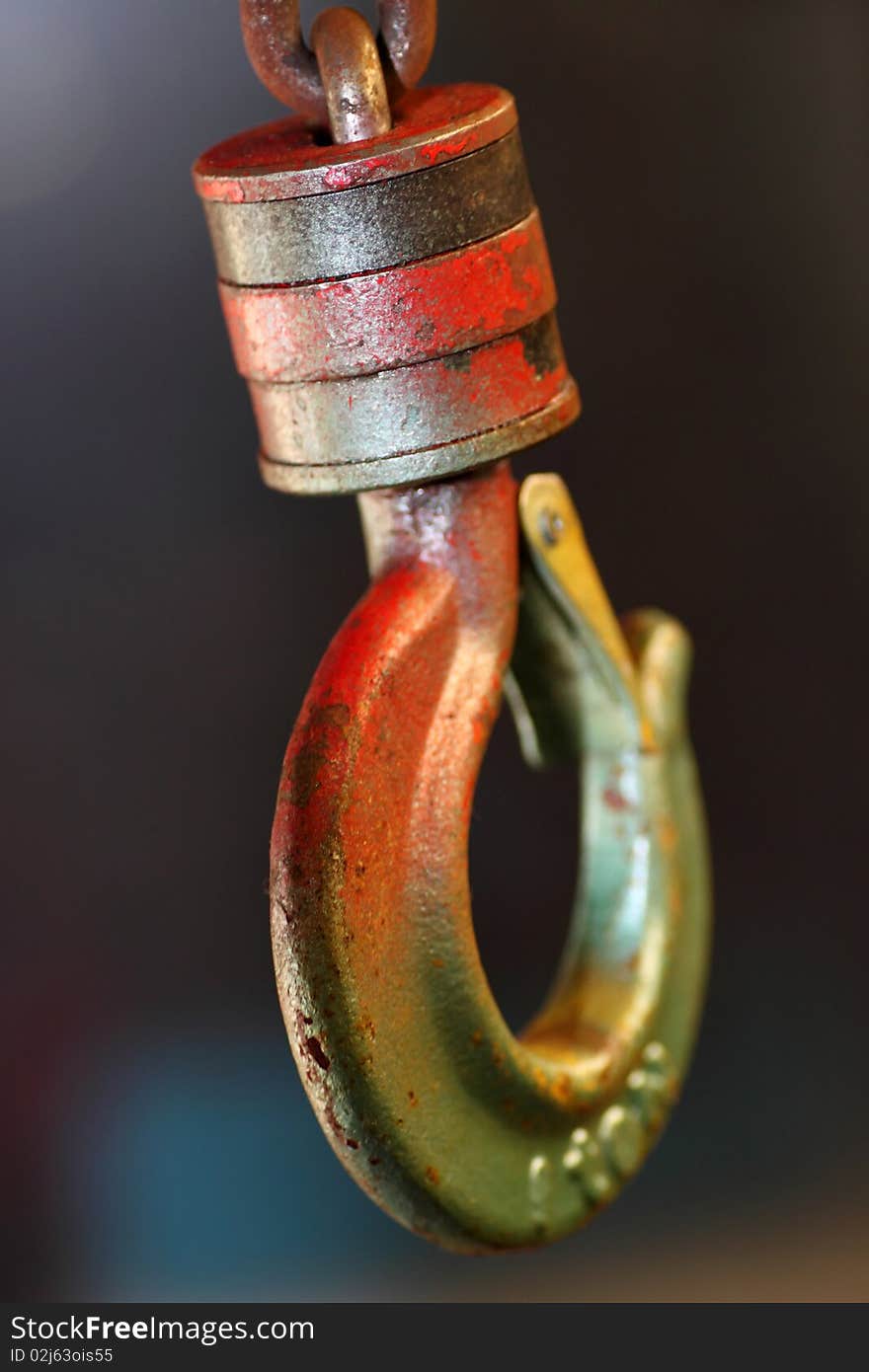 A photograph of a rusty hook  of near