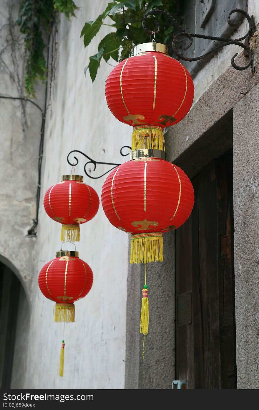 Red Chinese lantern means Celebration