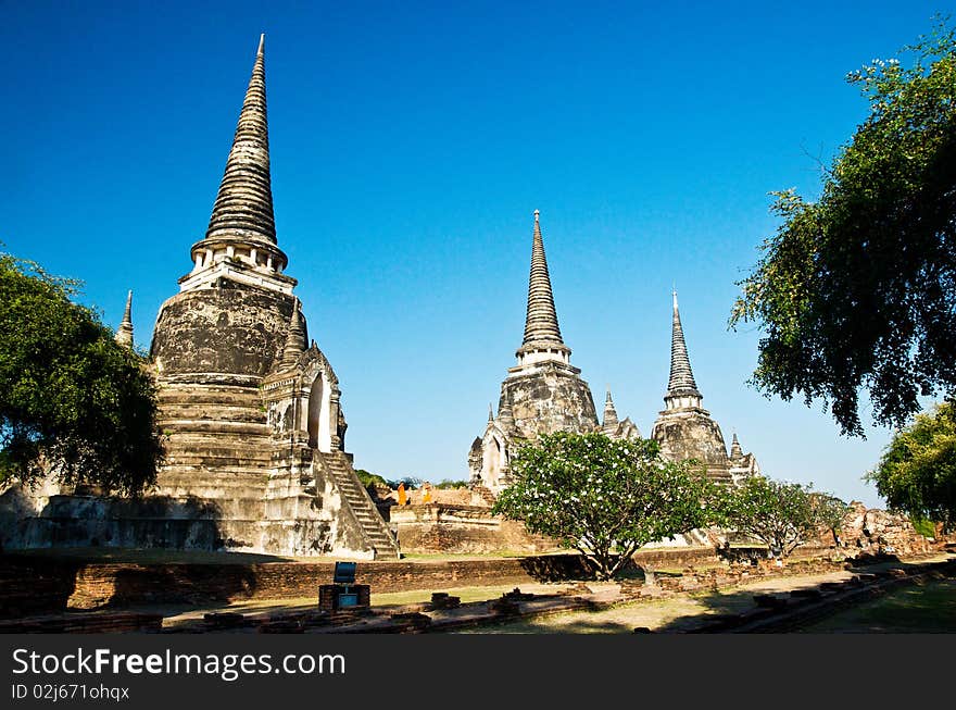 Old Temple of Ayutthaya, Thailand