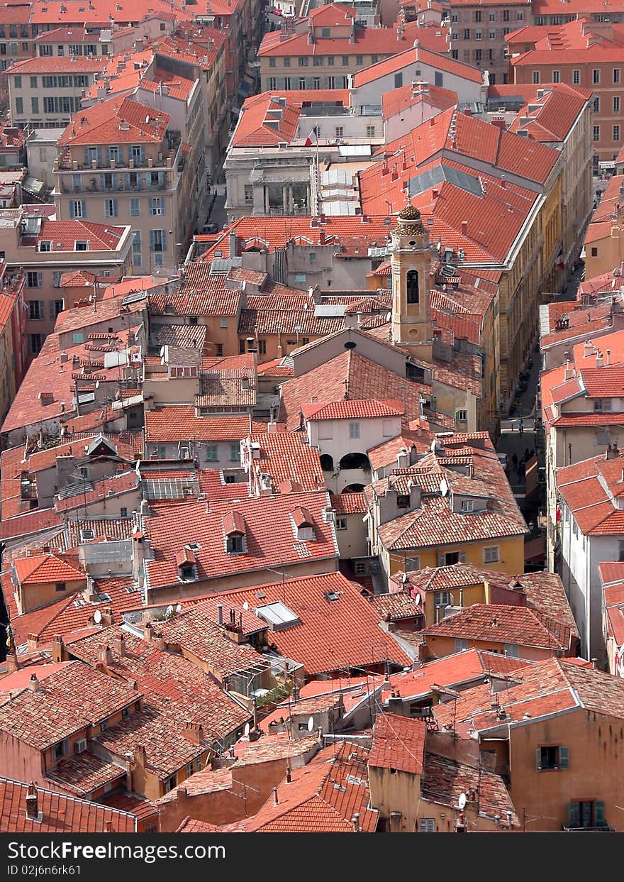 Rooftops of old town, Nice