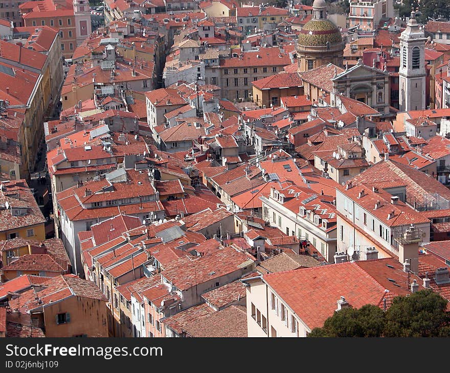 Rooftops of old town, Nice