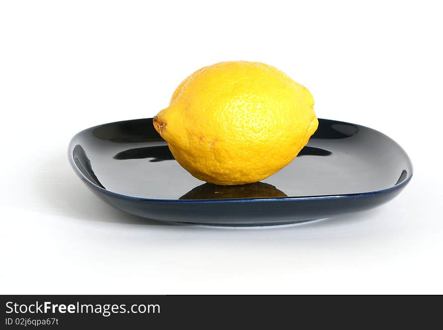 Still life with fruits on a saucer