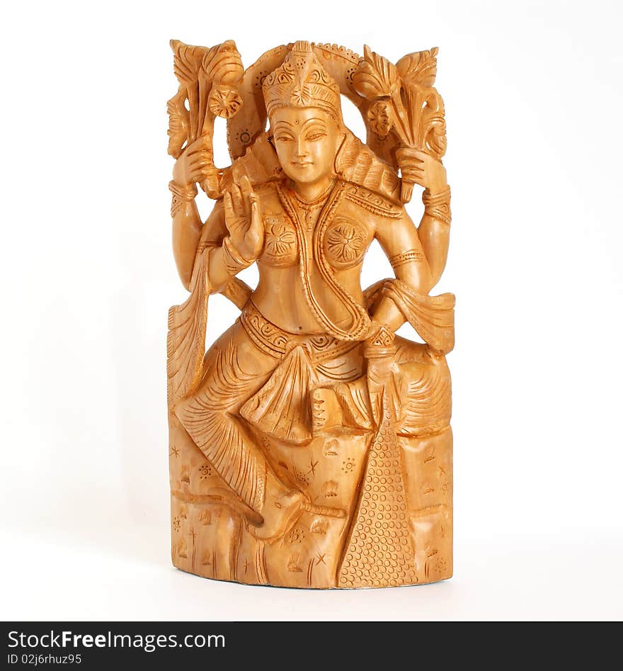 Wooden figure of God, a souvenir gift, India