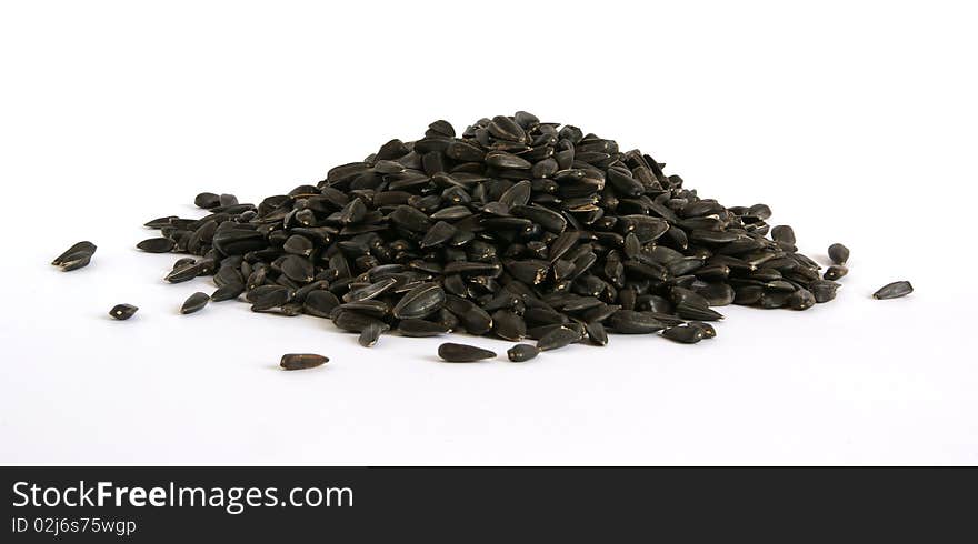 Handful of sunflower seeds