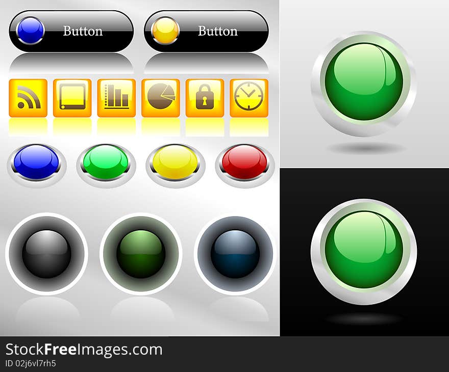 Buttons and icons