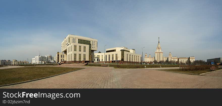 Moscow. Panorama Building A New Library