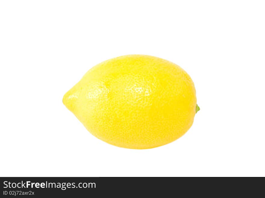 Lemon isolated on white background