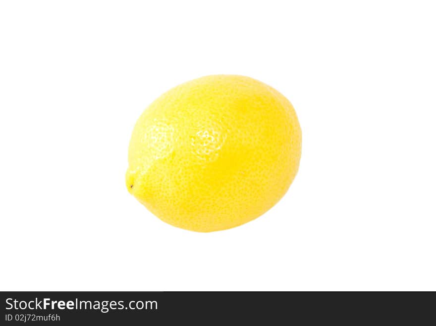 Lemon isolated on white background