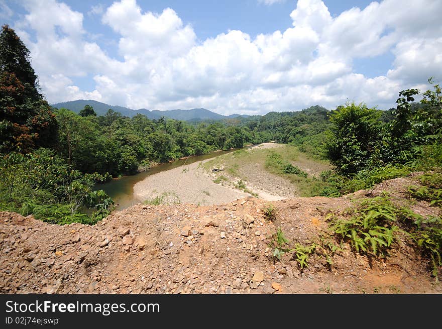 The river downhill