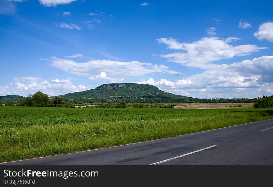 Beautiful landscape of Hungary is an old volcano. Beautiful landscape of Hungary is an old volcano