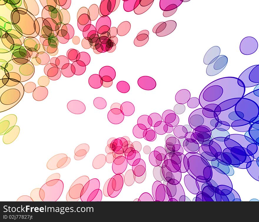 Colorful circles on white background design. Colorful circles on white background design