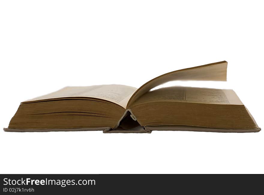 Book on a white background. Isolated.