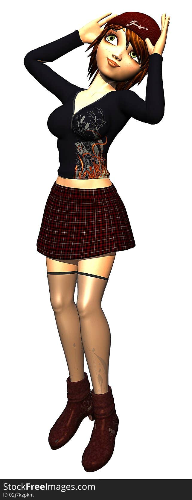 Grunge pinup girl 9