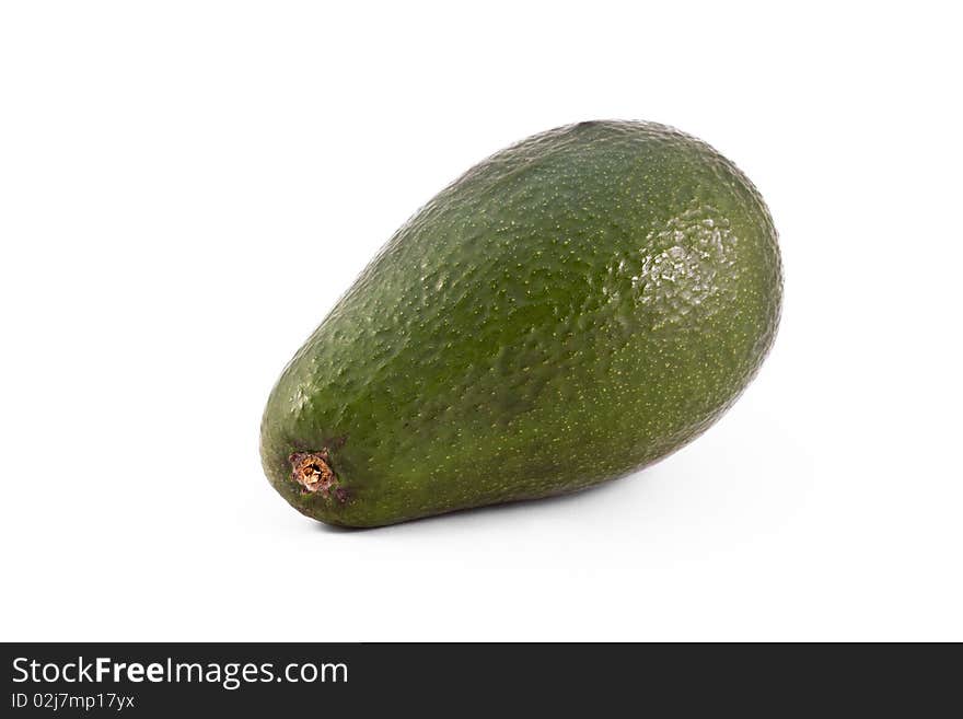 Green avacado isolated ona white background. Green avacado isolated ona white background