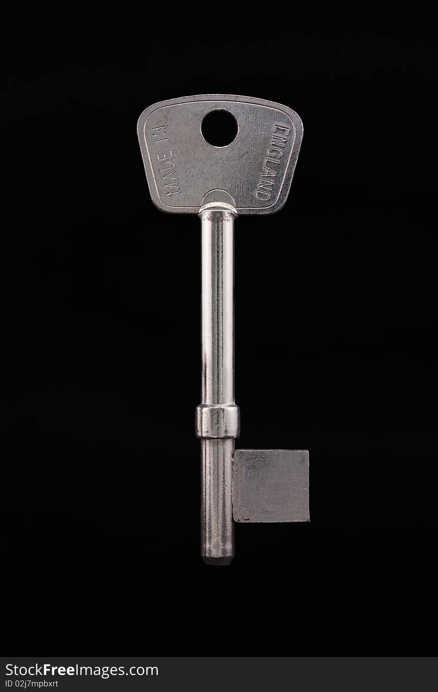 Blank key isolated on black