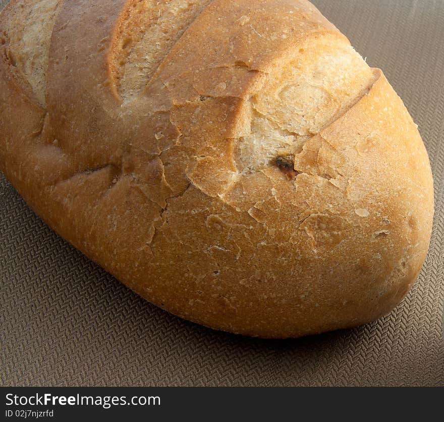 Close up of a big roll of breakfast bread. Close up of a big roll of breakfast bread