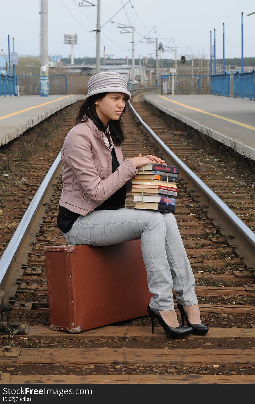 Girl at station