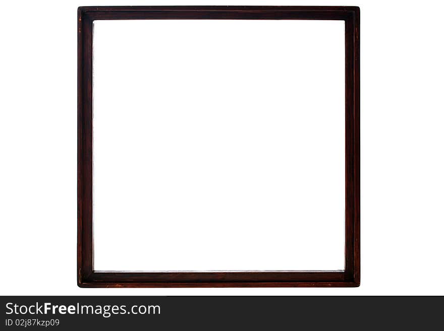 Frame for a picture or a photo on a white background.