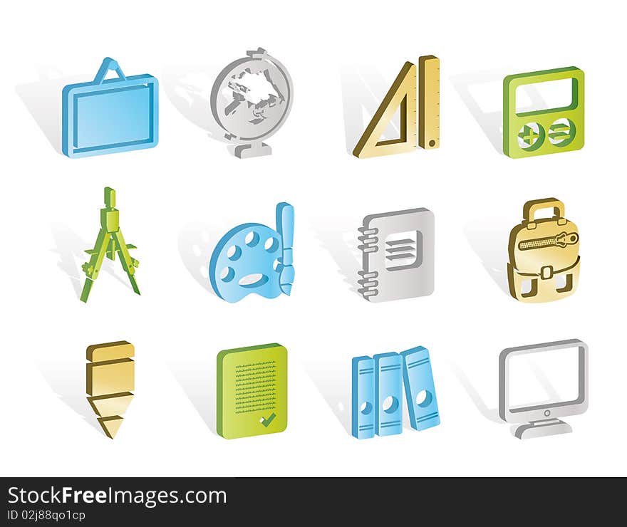 School and education icons - icon set