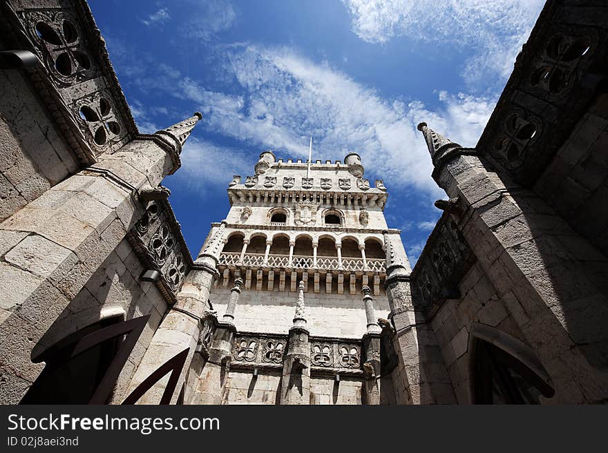 Tower of Belem in Santa Maria De Belem, Lisboa, Portugal.