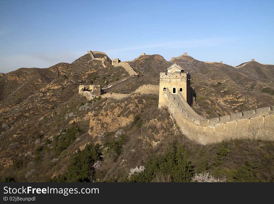 The Great Wall of China between Jinshanling and Simatai.