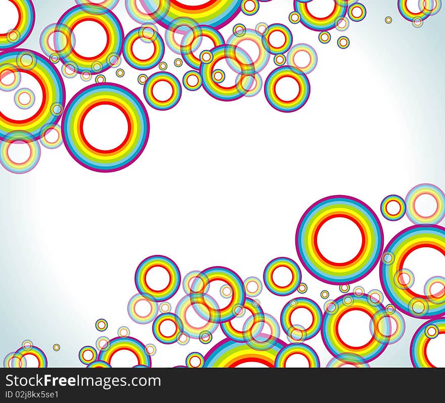 Vector illustrasion is a colorful creative abstract circle design. Vector illustrasion is a colorful creative abstract circle design