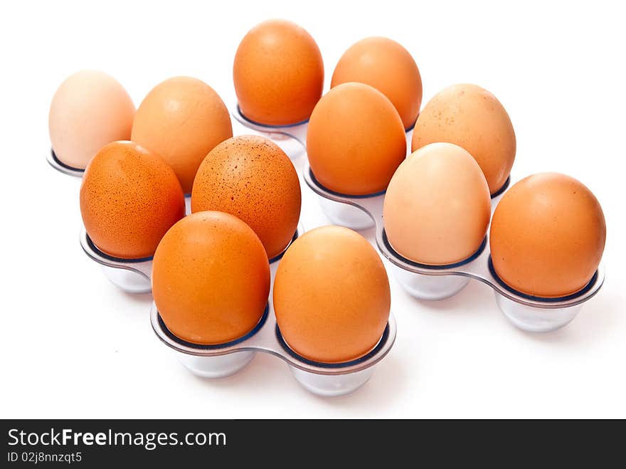 Raw eggs