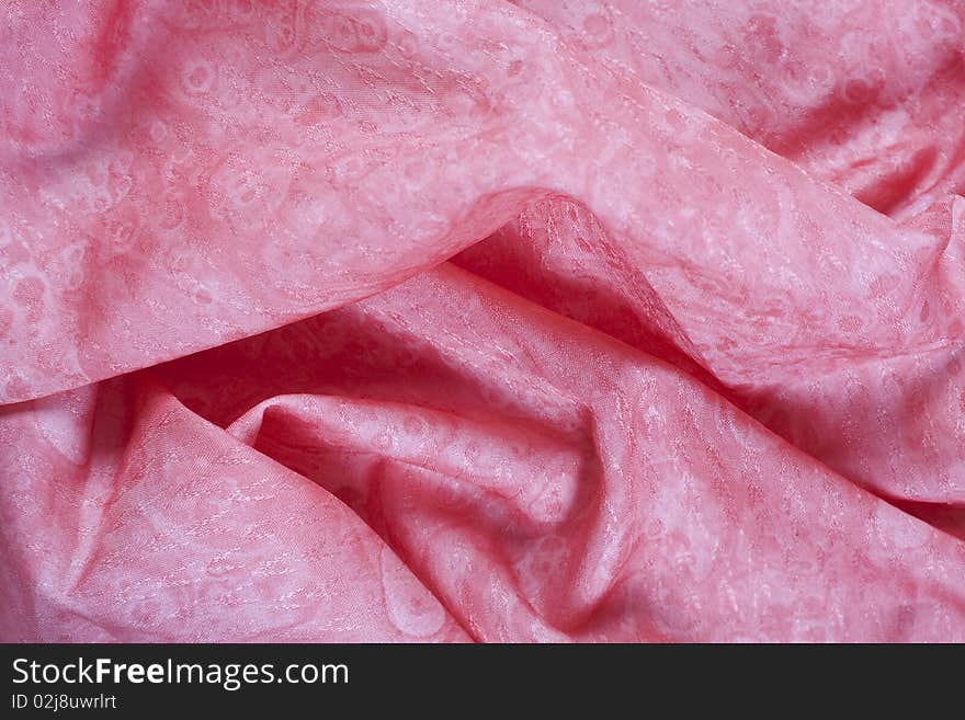 Close up of pink cloth perfect for background