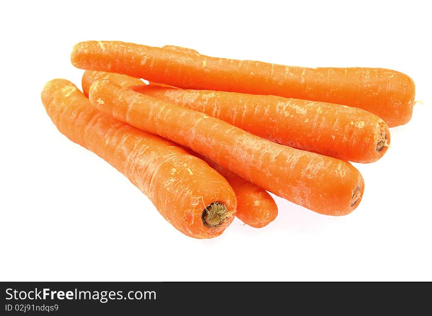 Carrot fresh vegetable group on white background. Carrot fresh vegetable group on white background