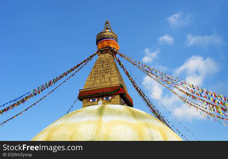 Bodhnath stupa in kathmandu