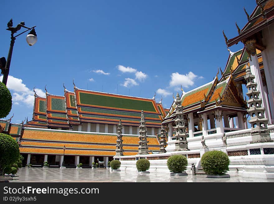 Inside Wat Suthat, Bangkok