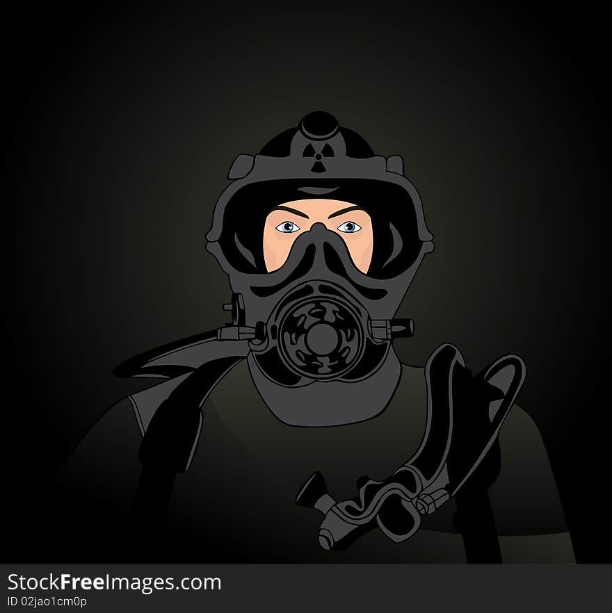 Person in a protective suit