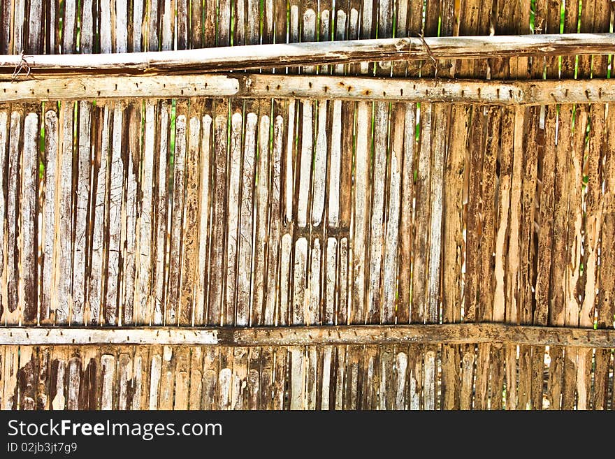 Old Bamboo Wall