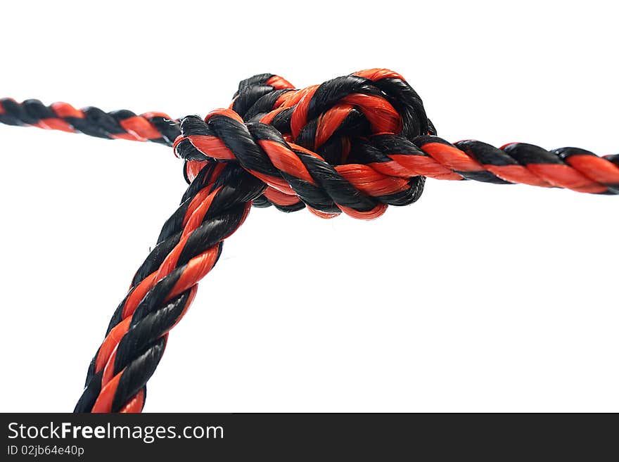 The sliding knot. Two cords are fixed by special knot which allows one of them to slide on another.