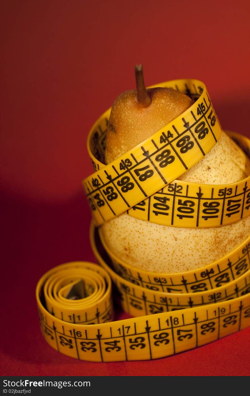 Pear With Measuring Tape