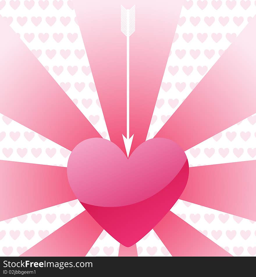 Abstract heart. Pink style. Abstract heart. Pink style.