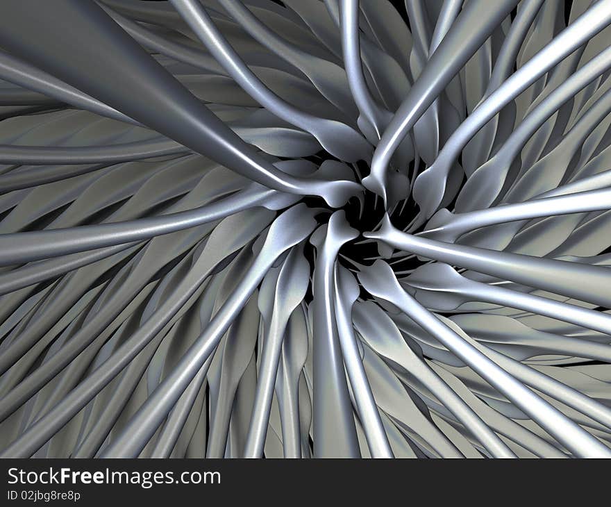 Abstract image created by twisting the 3d cage in blender3d software. Abstract image created by twisting the 3d cage in blender3d software.