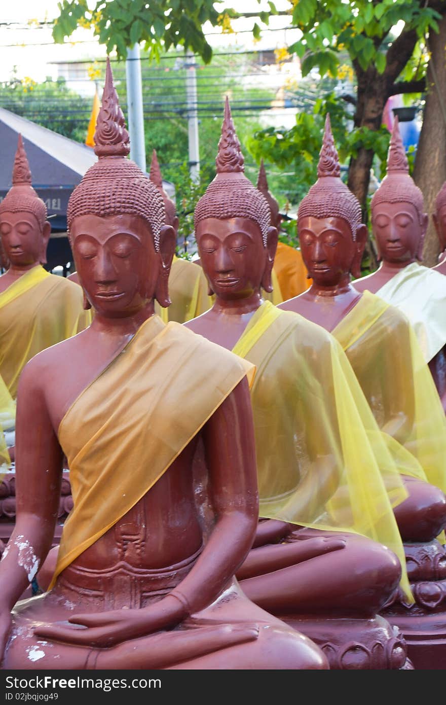 Budda thai in temple,art of budda thai