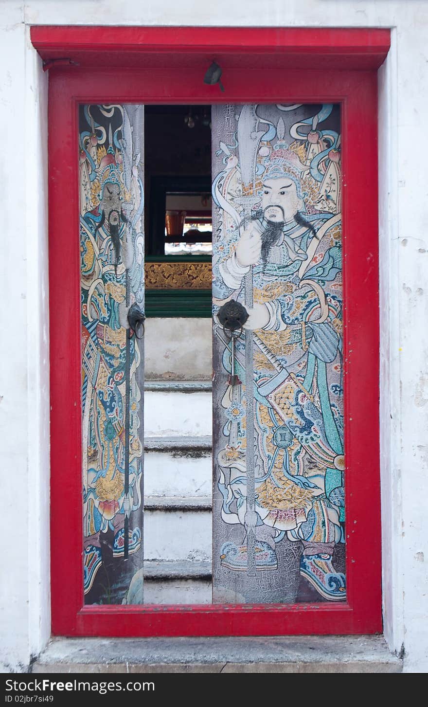 Door temple,thai art on door in temple