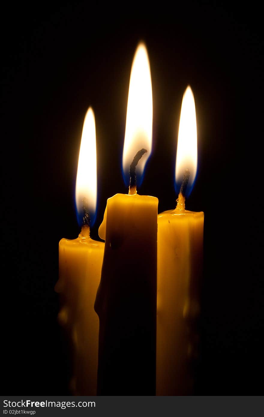 Three Candle in the dark. Three Candle in the dark