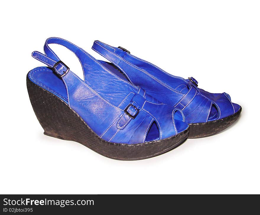 Woman s blue shoes