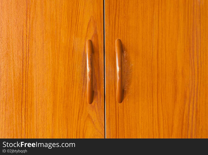 Brown cabinet on the room